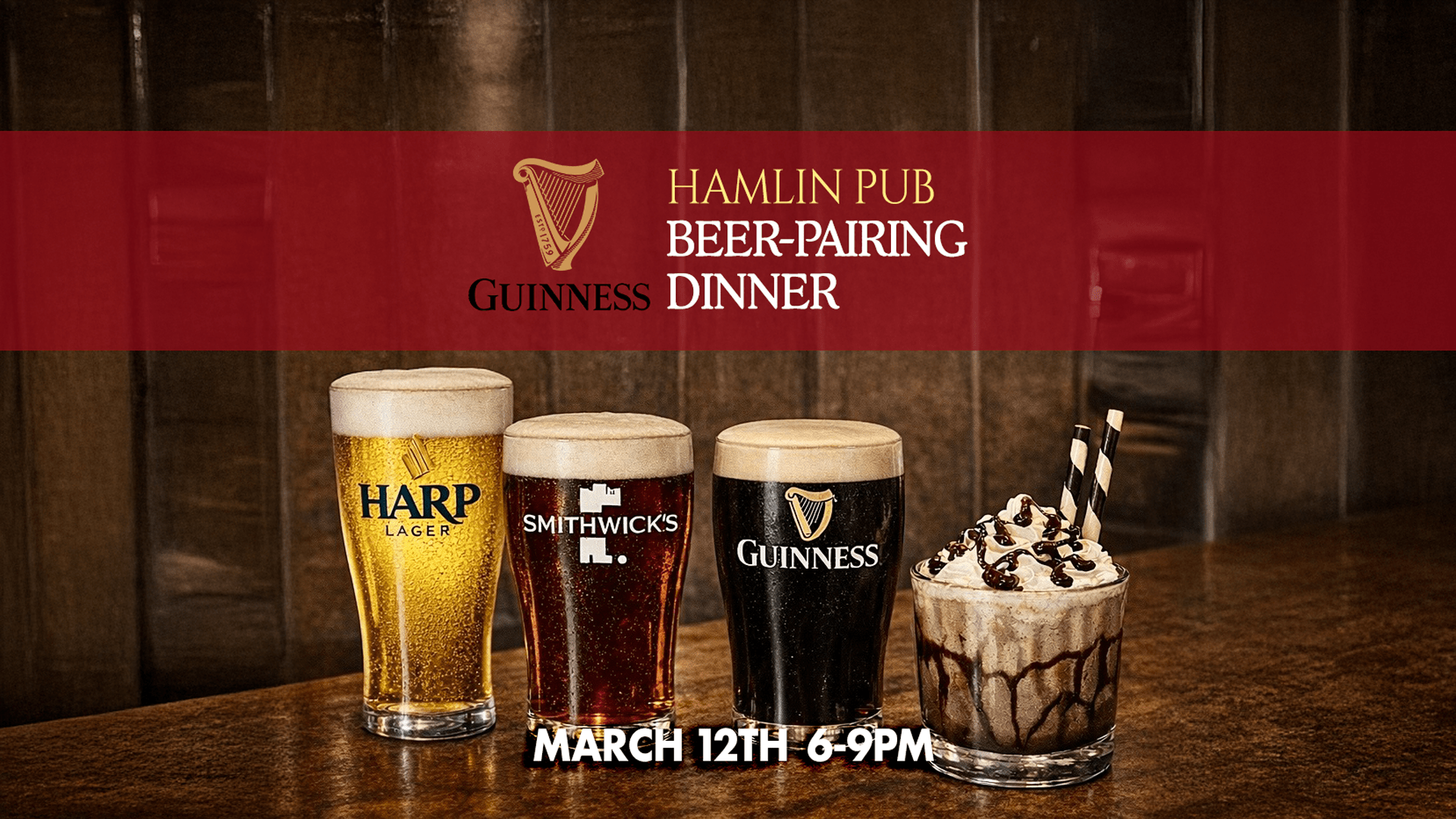 beer-pairing-richmond Beer-Pairing dinner at Hamlin Pub in Richmond, MI featuring Guinness beers