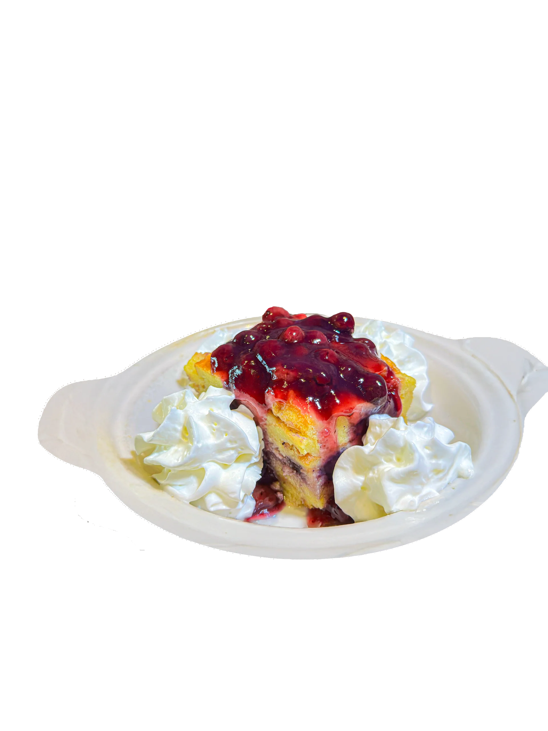 Blueberry bread pudding